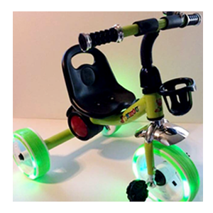 Tricycle with lights